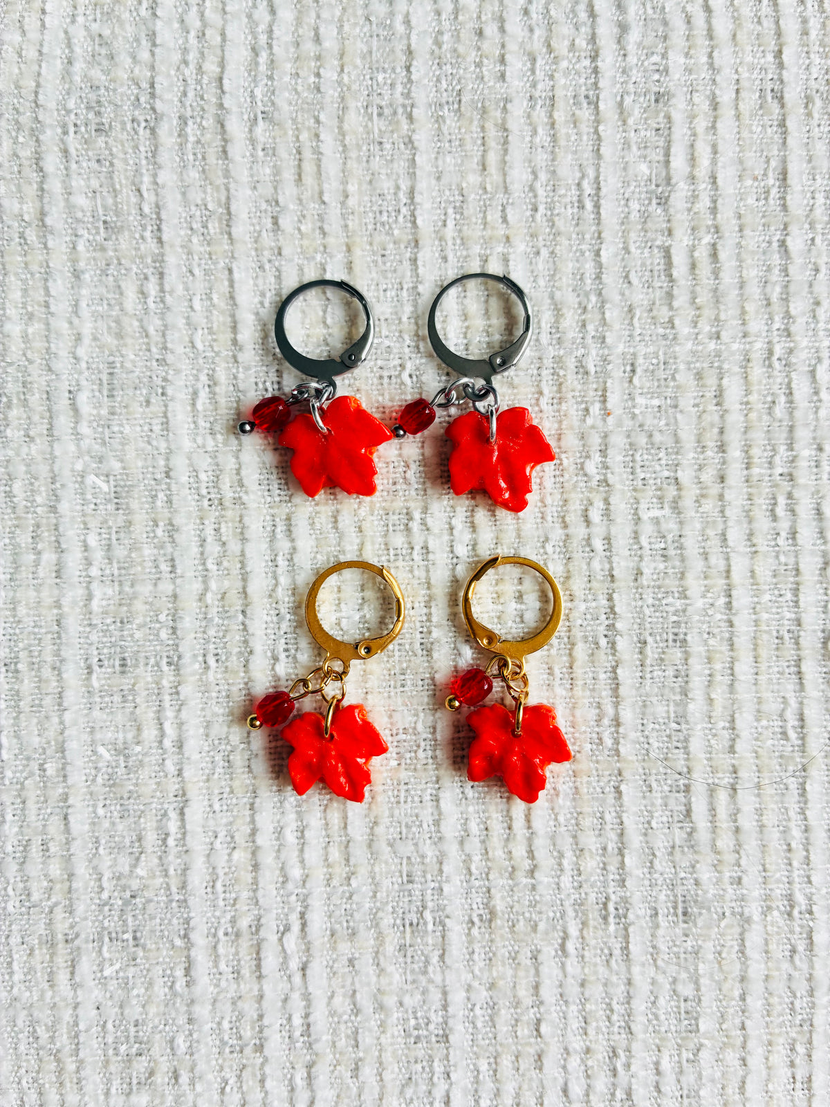 Boucles d’oreilles érable 🍁